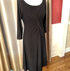Jones New York black long sleeved dress